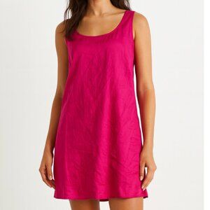 FOGAL Italy Silk Fuschia Mini Slipdress Size M